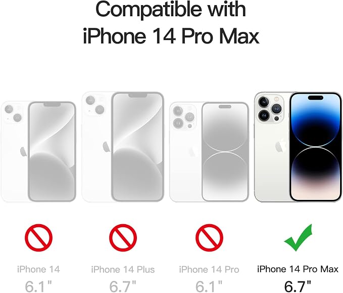 JETech Privacy Screen Protector for iPhone 14 Pro Max, 2+2 Pack | with Camera Lens Protector, Anti-Glare 9H Tempered Glass, Anti-Spy, Full Coverage, Scratch Resistant, Case-Friendly - Image 3