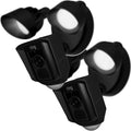 Silicone Skin Case Cover Compatible with Ring Floodlight Cam Wired Plus, Floodlight Camera (1st Gen) - Sun Glare, UV & Weather Protection Skins Cover (2 Pack, Black) by MeffortInc