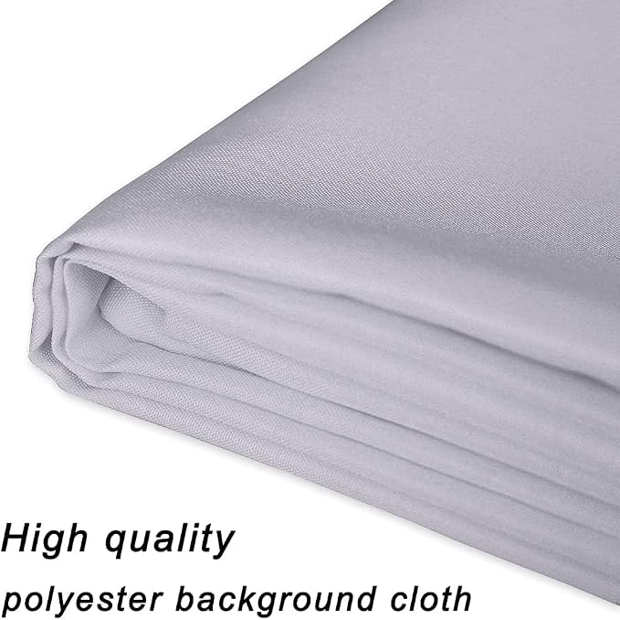 GFCC 10FTx10FT Grey Backdrop Background for Photography Photoshoot | Non-Reflective, Polyester Curtain, Easy Hang, Multipurpose Screen for Studio Photo Booth, Video Recording, Portrait, Party - Image 7