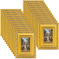 24 Pcs 2 x 3 Inch Small Gold Picture Frames Bulk Vintage by Unknown
