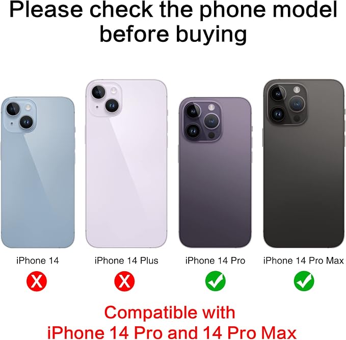 ASDAWN Back Rear Camera Lens Glass Replacement for iPhone 14 Pro 6.1 Inches with Pre-Installed Adhesive, ASDAWN Back Camera Lens Glass kit with Installation Manual + Repair Tool Set - Image 2