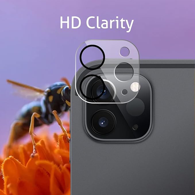 Ailun Screen Protector + Camera Lens Protector for iPad Pro 11 inch | 3+2 Pack, 2022/2021/2020 (4th/3rd/2nd Generation), Tempered Glass, Face ID & Apple Pencil & Case Compatible - Image 3