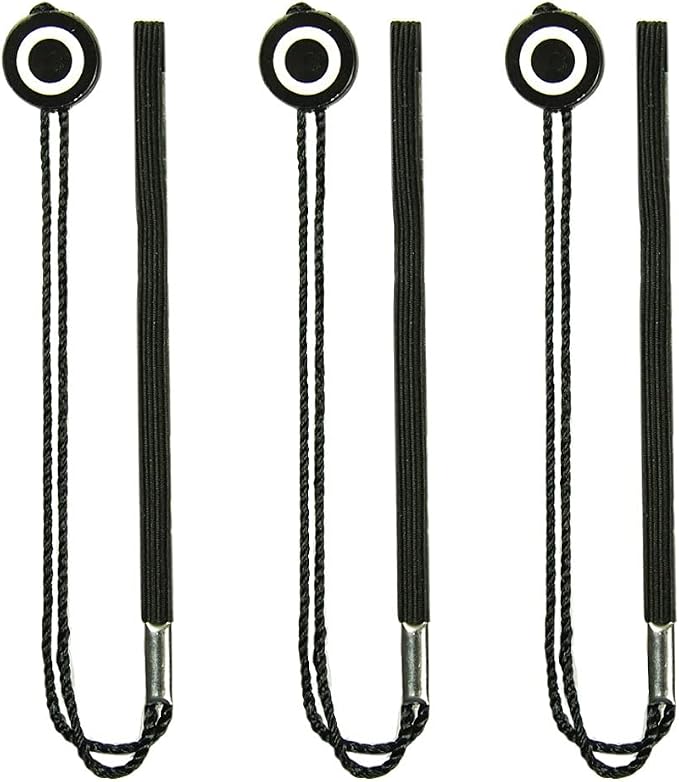 Foto&Tech Camera Lens Cap Leash with Elastic String, Compatible with Universal DSLR SLR Evil Mirrorless Cameras Video (x3) - Image 2