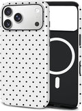 TPU Phone Case for iPhone 17 Pro, MagSafe Wireless Charging Compatible, Shockproof Slim Fit Protective Cover with Anti-Yellowing & Raised Camera Protection (Polka dot 8, iPhone 17 Pro(6.3")) by Unknown