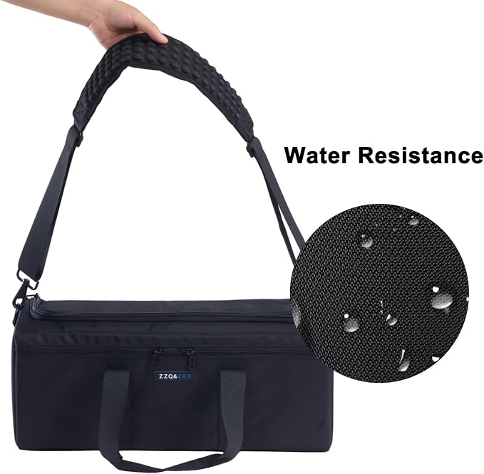 ZZQ&CCF Camera Lens Pouch Case for Sony FE 400-800mm/100-400mm F4.5/200-600mm F5.6-6.3G,for Canon RF 200-800,Compatible with Nikon Z 180-600, Extra Large Thick Portable Bag (Black) - Image 6