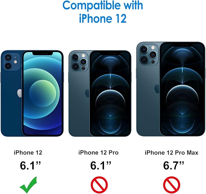 JETech Privacy Screen Protector for iPhone 12, 2+2 Pack | with Camera Lens Protector, Anti-Spy 9H Tempered Glass, Fingerprint ID Compatible - Image 2