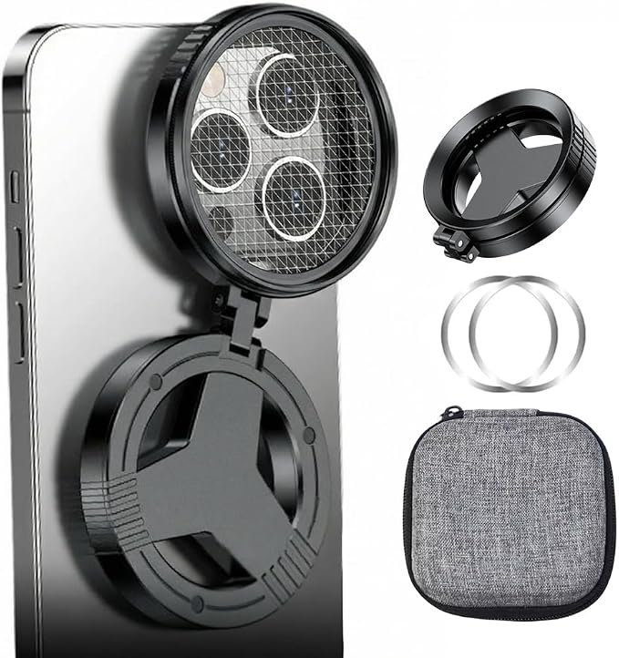 2 in1 Magnetic CPL Star Filter, 2026 New Magnetic CPL Phone Camera Lens Filter Kit, Upgraded Polarizing Filter for Cellphone and Camera, Polarizing Lens for Travel (Star Filter) by Unknown