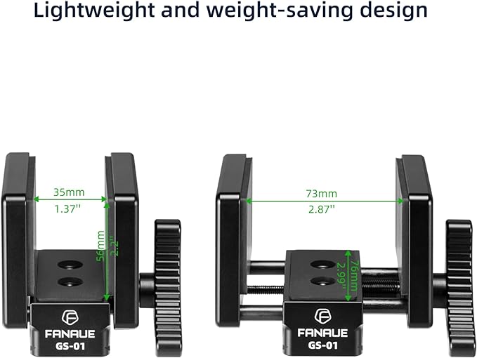 FANAUE GS-01Arca Swiss Rifle Saddle Mount, Hunting Tripod Clamp with Quick Release Plate, Shooting Tripod Rest, Enhanced Accuracy Ball Head & Adapter for Hunting and Shooting - Image 4