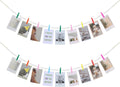 KLOGTSIND Hanging Photo Display, 2PCS Boho Wood Bead Garland Wall Decor | Photo Banner with 9 Wooden Clips for Bedroom, Living Room, Office, Dorm Decor, Pictures Postcards Holder Teen Girl Gifts by KLOGTSINDDirect