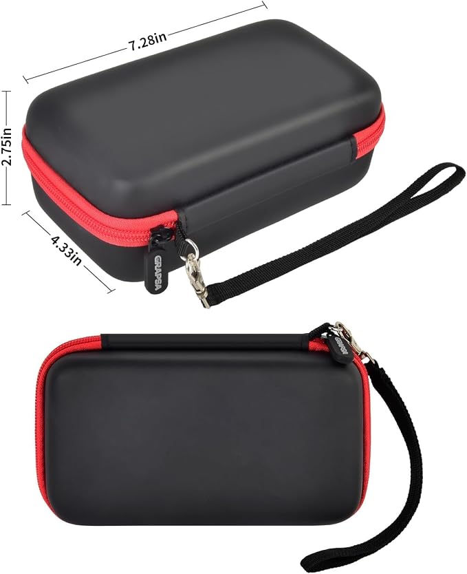 Kids Instant Print Camera Case, Travel Storage Bag for Girls Boys | for ESOXOFFORE for Dylanto for Anchioo for WEEFUN for GKTZ for Amzelas for Mafiti, Mesh Pocket, Wrist Strap, Black - Image 5