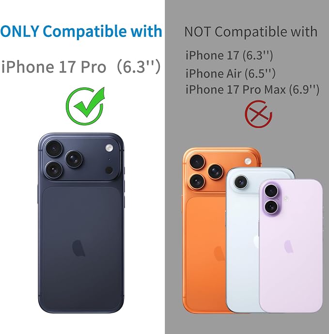 Dengduoduo 3 Pack Camera Lens Protector for iPhone 17 Pro, Tempered Glass, Ultra HD, 9H Hardness, Anti-Scratch, Case Friendly,[No Affect on Night Shots], Glitter Dark Purple - Image 2