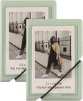 2x3 Instax Mini Photo Album, 28 Pockets. Mint Green, 2PK | Portable Wallet Size Album Stores 2x3 inch Instant Photos. Fits Polaroid, Instax Mini, Kodak Mini Prints and Zink. by GoldbarleyDesign