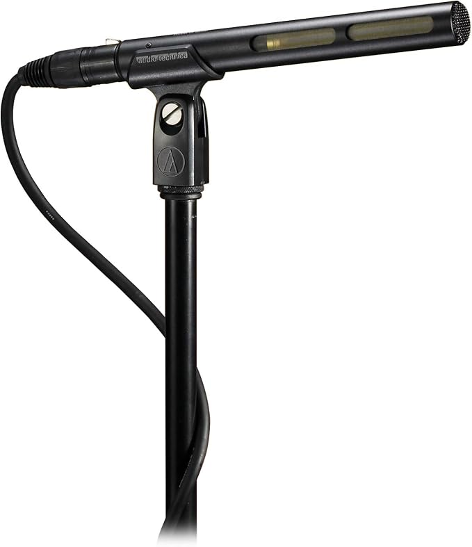Audio-Technica AT875R Short Shotgun Condenser Microphone w/Line+Mic Stand - Image 3