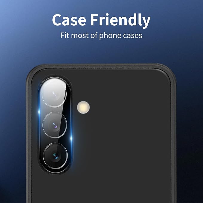 Dengduoduo 3 Pack Camera Lens Protector for Samsung Galaxy S26 / S26+, Tempered Glass Camera Protector Back Lens Cover, Ultra HD, 9H Hardness, Anti-Scratch, Case Friendly[No Affect on Night Shots] - Image 6