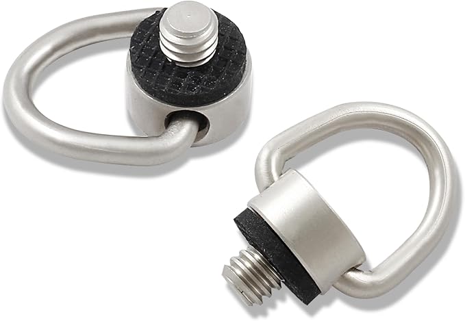 Litoexpe Stainless Steel D Ring Screw 1/4"-20 | For Tripod, Camera Strap, and Gimbal Attachment by PRATICALPRODUCTS
