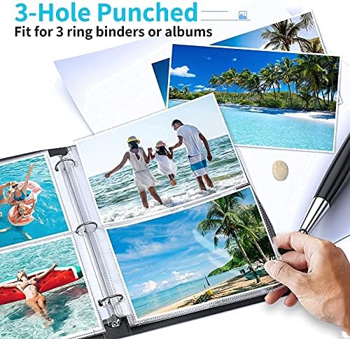 Fabmaker 30 Pack 5x7 Photo Sleeves for 3 Ring Binder, Hold 120 Photos - Image 7