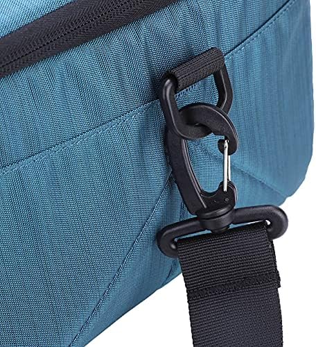 Camera Lens Bag, Protective Insert Partition Handle Case, Shockproof Breathable Bag for Photographers, 24x35x15cm (Blue) - Image 3