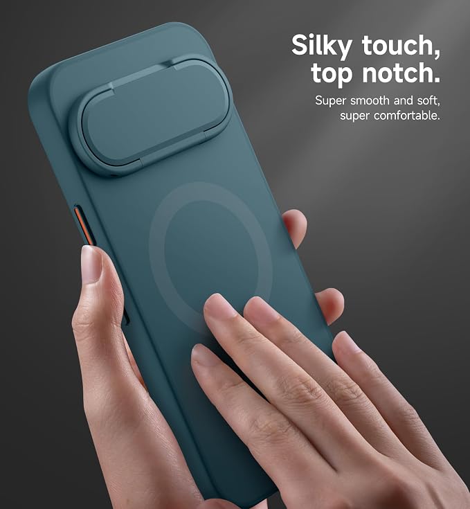 SURITCH for Google Pixel 11/11 Pro Phone Case, Compatible with MagSafe, Protective Cover with Camera Cover & Adjustable Metal Kickstand for Pixel 11/11 Pro 2026 -Lake Green - Image 4
