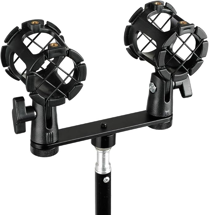 CAMVATE Double Microphone Mounts Bracket T-bar - 1958 - Image 4