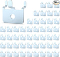 HUHOLE 50PC Pegboard Picture Hangers for 1/8 & 1/4 Inch Pegboards | U Shape Display Hooks with 10 lb Capacity for Pictures, Jewelry, Keys, Lanyards, Arts, Crafts and Retail by HUHOLE