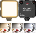 VIJIM VL81 On Camera LED Video Light, 3 Cold Shoe Expandable Fill Light | 3000mAh Rechargeable Bi-Color 3200K-5600K Dimmable Panel Portable Photography Lighting for Phone YouTube Vlog Live Streaming by VIJIM