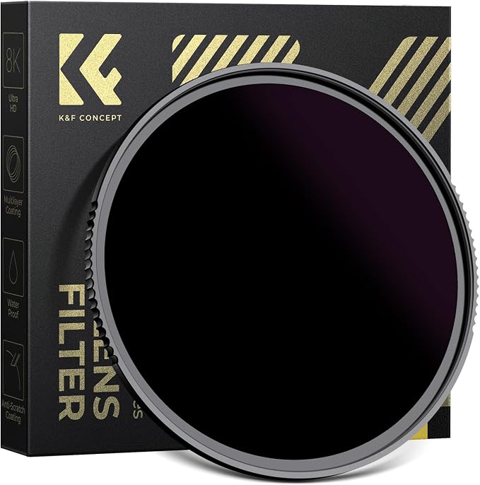 K&F CONCEPT 72mm ND100000(16.6 Stops) High Definition ND Lens Filter | Optical Glass Fixed Neutral Density Lens Filter with 28 Multi-Layer Coatings (Nano X Series) FN706 by KFCONCEPT
