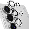Tensea Compatible with Samsung Galaxy S25 Ultra Camera Lens Protector | 9H Tempered Glass Camera Cover Screen Protector Metal Individual Ring [Installation Tray][Case Friendly] by Tensea
