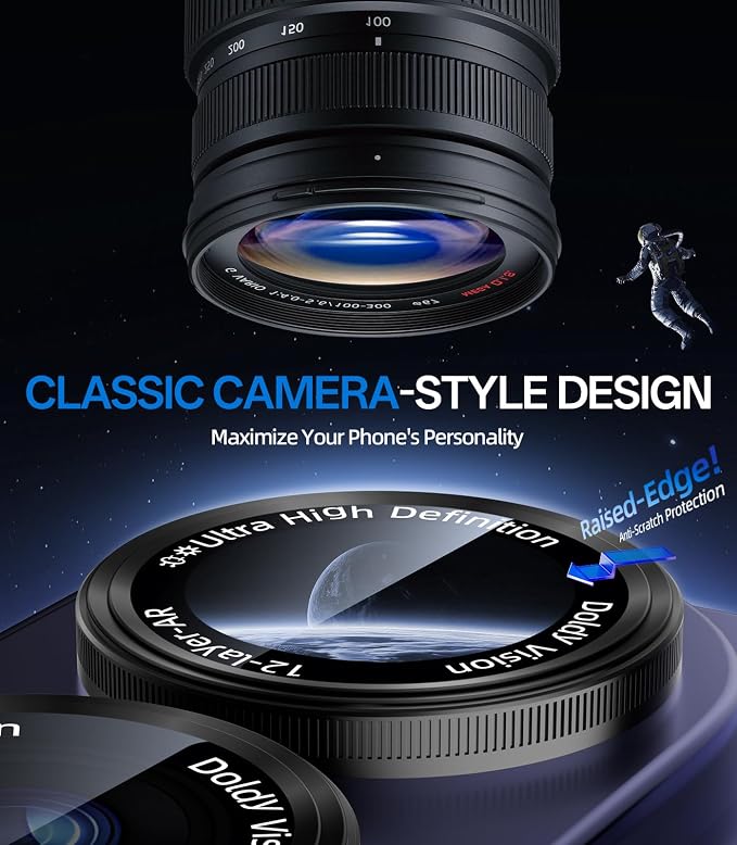 HelloDeere for Samsung Galaxy S26/S26 Plus Camera Lens Protector, Military-Grade 9H+ Tempered Glass AR Optical Tech HD Anti-Glare Anti-Scratch Metal Individual Ring Easy Install Case Friendly, Black - Image 3