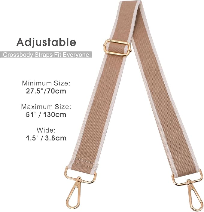Replacement Purse Strap Shoulder Strap Adjustable Crossbody Strap for Women Crossbody Wide Shoulder Bag - Image 5