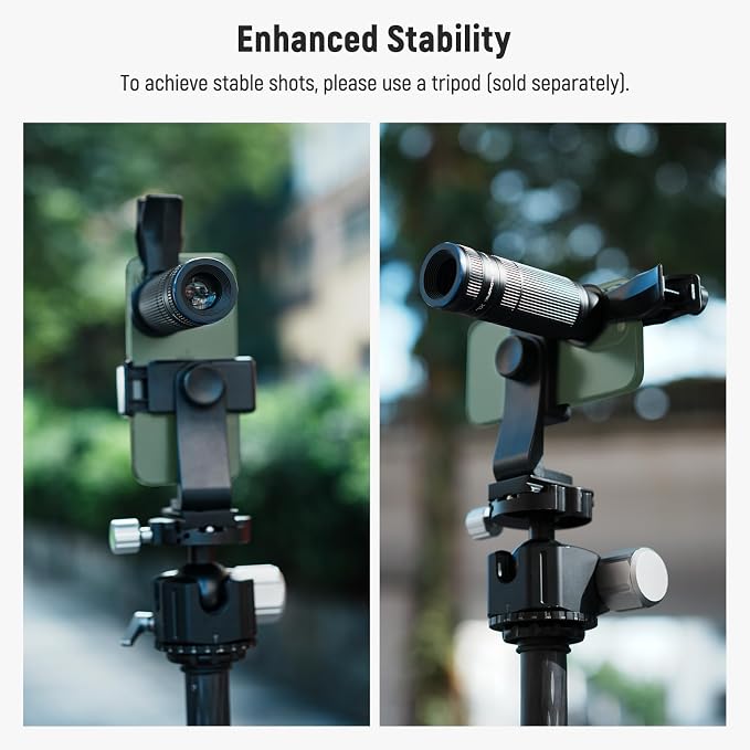 NEEWER 7X Telephoto Lens with Phone Lens Clip Compatible with iPhone Samsung, 15 Elements 12 Groups 7X Magnification Phone Lens for 17mm Thread Phone Cage/Phone Case/Backplate, LS-36 PRO - Image 7