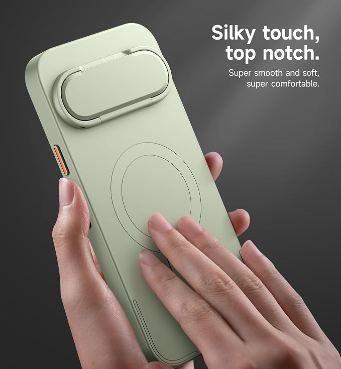 SURITCH for Google Pixel 10 Pro XL Phone Case, Compatible with MagSafe, Protective Cover with Camera Cover & Adjustable Metal Kickstand for Pixel 10 Pro XL 2025 -Sage Green - Image 5
