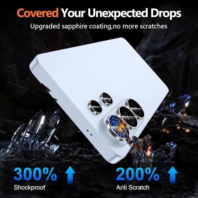 for Samsung Galaxy S26 Ultra Camera Lens Protector, Individual Metal Ring Tempered Glass Lens Cover, [Strong Adsorption] Scratch Resistant Ultra-Thin HD Clear Lens Cover, 1 Set-Clear Ring - Image 5