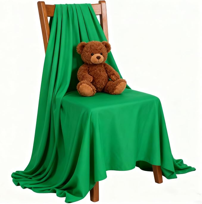 Green Screen Backdrop 6x9ft Photo Backdrop Chromakey Muslin Portrait Green Backdrop for PS Keying/Video Creation/Studio Portrait Shoots - Image 3