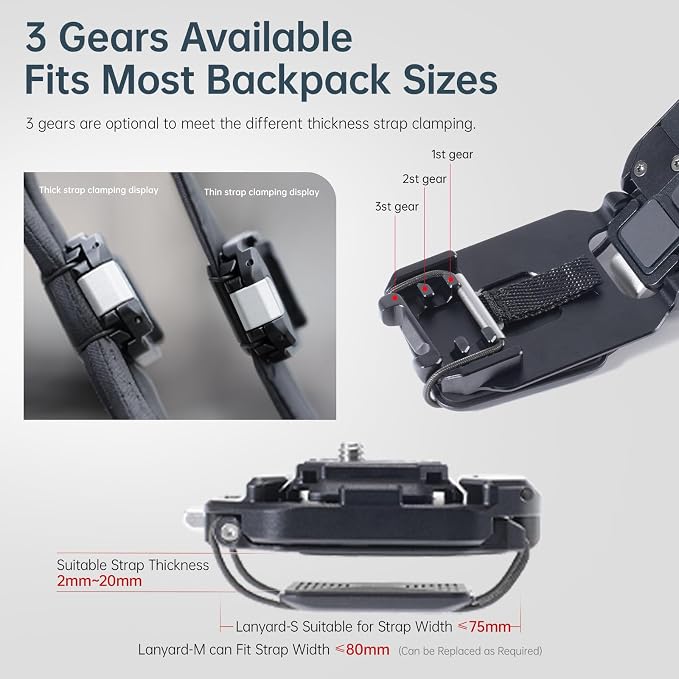 FALCAM F38 Backpack Camera Clip V2 Solo (Clip Only) - F38B3802 - Image 3