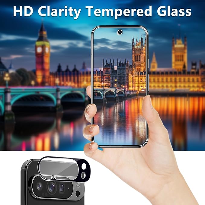2+2 Pack Screen Protector for Google Pixel 10 Pro Tempered Glass | with Camera Lens Protector, Fingerprint ID Compatible, Anti Scratch, Bubble Free - Image 6