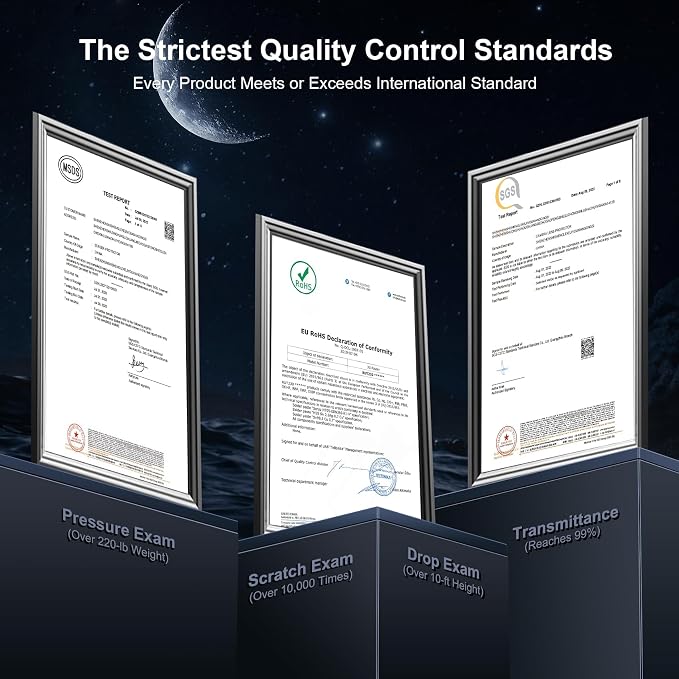 QHOHQ for iPhone 16 Pro Privacy Screen Protector + Camera Lens Protector | 3+3Pack Tempered Glass, Military Grade Shatterproof, Anti Spy Glass, Full Edge Coverage, Ultra Durable,with Installation Tool - Image 5