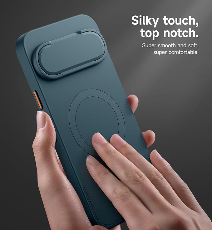 SURITCH for Google Pixel 10 Pro XL Phone Case, Compatible with MagSafe, Protective Cover with Camera Cover & Adjustable Metal Kickstand for Pixel 10 Pro XL 2025 -Lake Green - Image 5