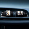 Gift for Dad & Grandpa - 2 Pack Car Dashboard Vent Picture Holder for Father's Day, Personalized Acrylic Clip-on Air Vent Picture Frame, Magnetic Photo Display Frames for Family, Drivers, Fridge, Safe Driving Presents 3.55"x2.36" by LECART