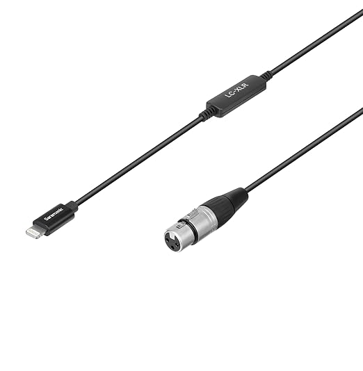 Saramonic LC-XLR | XLR Female to Apple Lightning Microphone Interface Cable for iPhone & iPad - for Dynamic & Battery-Powered Condenser Microphones - Image 2