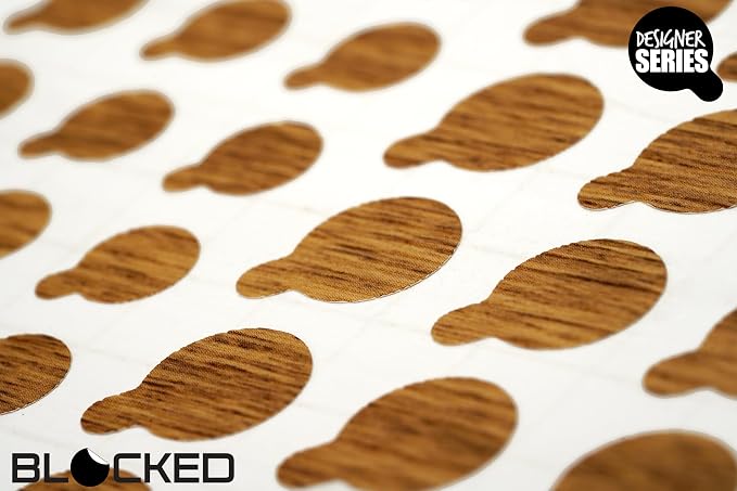 Rigid Series - 2X Thicker | The Original Vinyl Webcam Cover Stickers | Restickable & Stackable Privacy Covers | for All Camera-endable Devices | 3-Sizes | 57 Tabbed Wood Grain Textured - Image 5