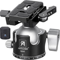 46mm Low ProfileTripod Ball Head with Lever Release ARTCISE Heavy Duty Ball Head Camera Ball Head with Arca Swiss Quick Release Plate for Camera Tripod Monopod DSLR Camcorder Telescope Max Load 55lbs by ARTCISE