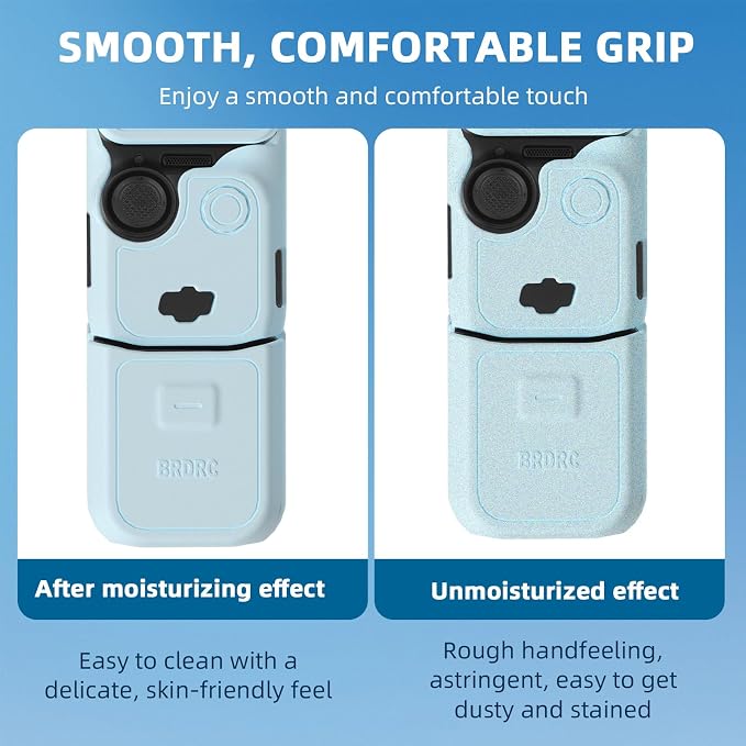 BRDRC Pocket 3 Silicone Cover, For Xtra Muse Protective Case Lens Protector Scratch-Resistant Sleeve Skin Compatible with DJI OSMO Pocket 3 Creator Combo/For Xtra Muse Accessories(Yellow) - Image 7