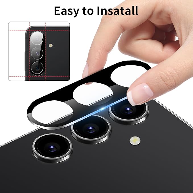 3 Pack Camera Lens Protector for Samsung Galaxy A16, Tempered Glass Camera Protector Lens Cover, Ultra HD, 9H Hardness, Anti-Scratch, Case Friendly, Easy to Install [No Affect on Night Shots] - Image 5