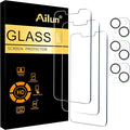 Ailun Screen Protector + Camera Lens Protector for iPhone 14 Plus, 3+3 Pack | 6.7 Inch, Case Friendly, Tempered Glass Film, HD by Ailun