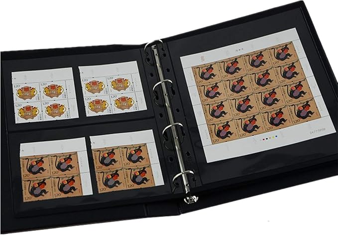 MUDOR Stamp Pages for Stamp Collection Album Binder Book, 10 Sheet 1 Row | 1 Pocket Stamp Sleeves for Collectors ,Stamp Collecting Sheets Supplies,Professional Pack - Image 5