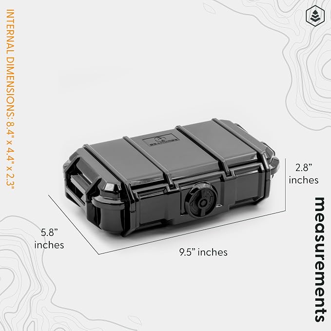Evergreen Dry Box Tech Organizer – For Camera, Cables, Hard Drives, Memory Cards, Keys, Compatible with GoPro, Airtags (Medium, PROFoam, Orange) - Image 6