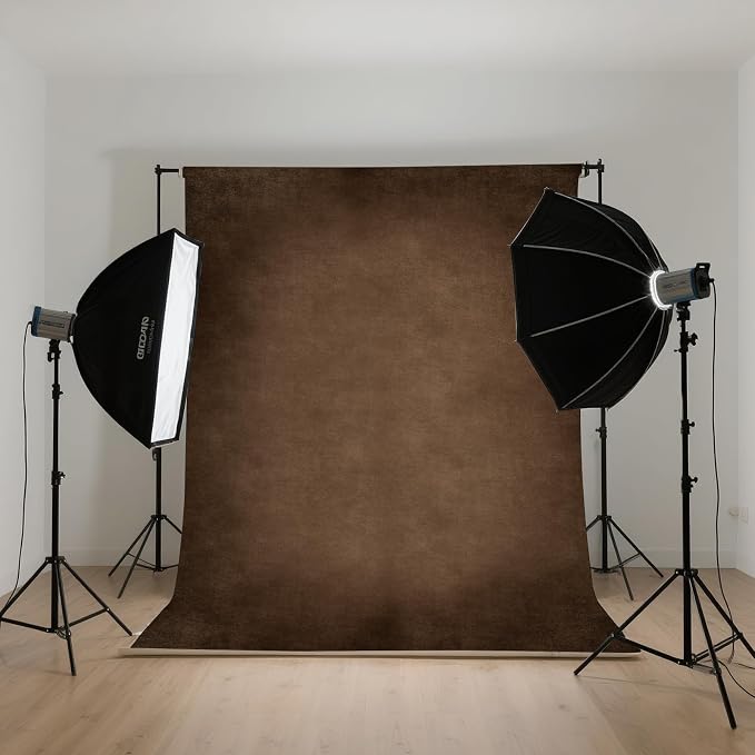 Brown Photography Backdrops for Photoshoot, Abstract Fabric 8x10ft | Vintage Studio Photo Backgrounds, Non Reflective, Easy to Use, for Portrait, Headshot, Product - Image 6