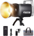 NEEWER 600W LED Studio Video Light 2.4G/APP Control 87100Lux/1m, 2700K-6500K Bi Color COB Continuous Lighting with CRI95+, 12 Scenes, Bowens Mount Spotlight for Photography Recording Streaming, FS600B by Neewer