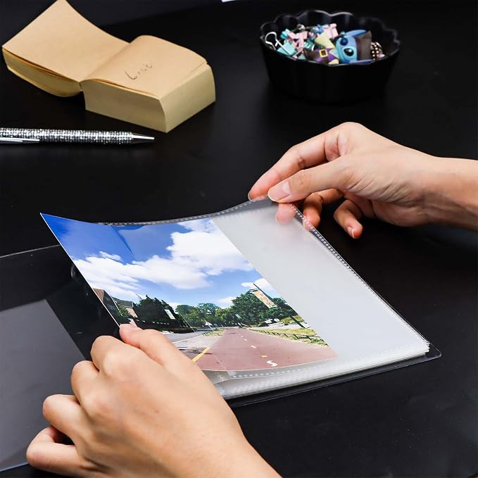 Clear Discbound Pocket Sleeves 7 Disc Sheet Protectors 20 Inner Pages PP 5x7 Pockets PET Cover Photo Card Protector Binder Album (1 Pocket - 7 Disc) - Image 6