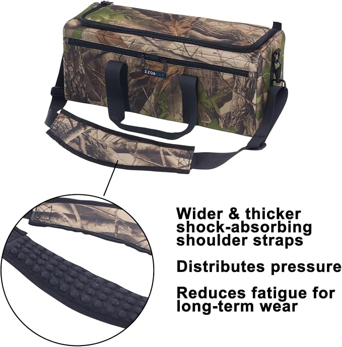 ZZQ&CCF Camera Lens Pouch Case for Sony FE 400-800mm/100-400mm F4.5/200-600mm F5.6-6.3G,for Canon RF 200-800,Compatible with Nikon Z 180-600, Extra Large Thick Portable Bag (Black) - Image 7